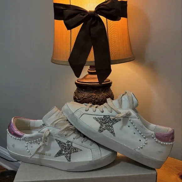 Golden Goose Shoes Golden Goose Superstar White And Pink With - Main Image